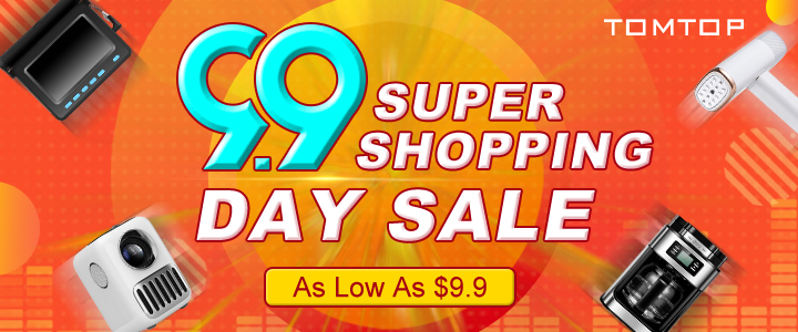 As Low As $9.9 on Shopping Day @tomtop.com